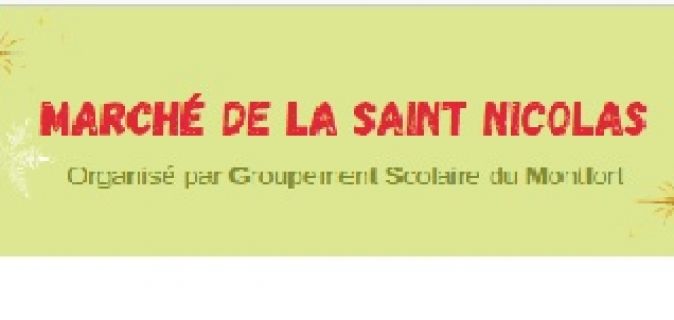 Marché de la Saint-Nicolas organisé par le Goupement Scolaire du Montfort d'Haréville-sous-Montfort